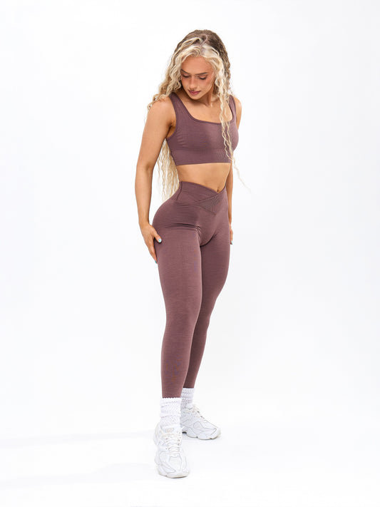 Snatched Seamless Legging - Mocha Berry