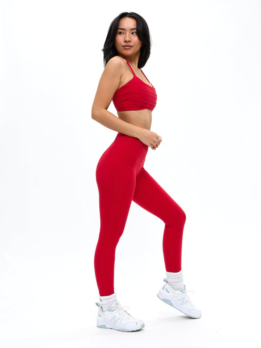 Empire Sports Bra - Lipstick Red