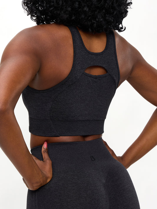 Form Reversible Seamless Sports Bra - Charcoal