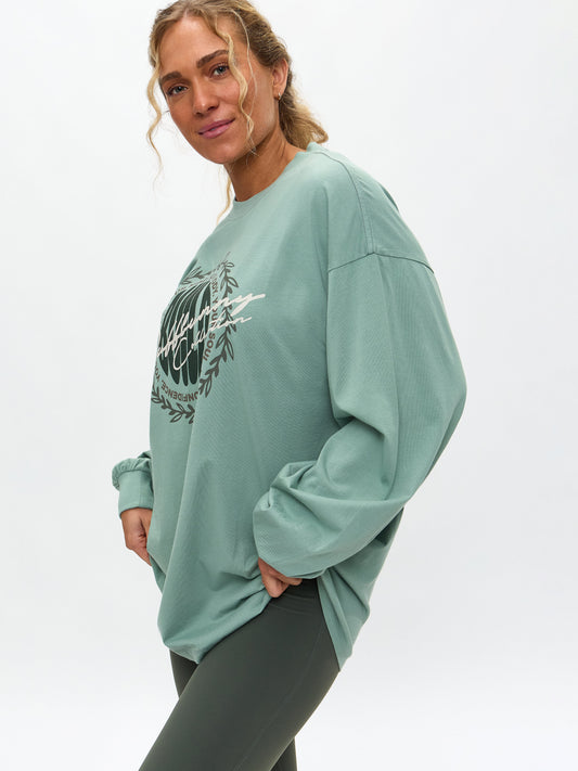 Build Long Sleeve Tee - Arctic Moss