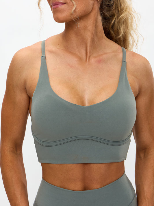 Poshknit Sports Bra - Frosted Sage