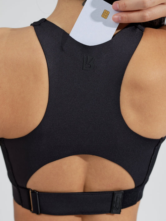 Wicked Sports Bra - Carbon Black